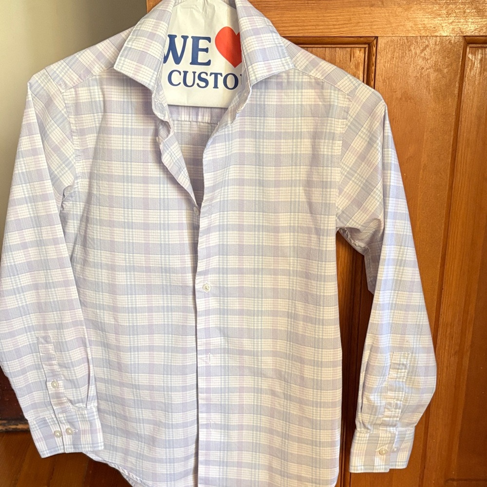 Boy’s Calvin Klein Light Blue Checkered Shirt